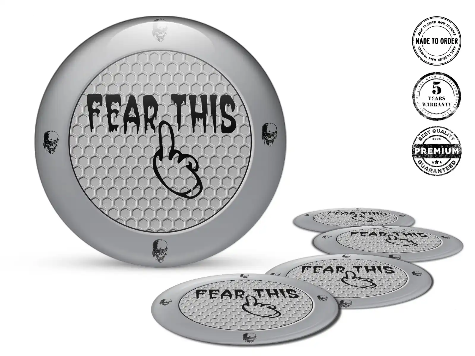 Resin Domed Stickers Style Premium Quantum Racing